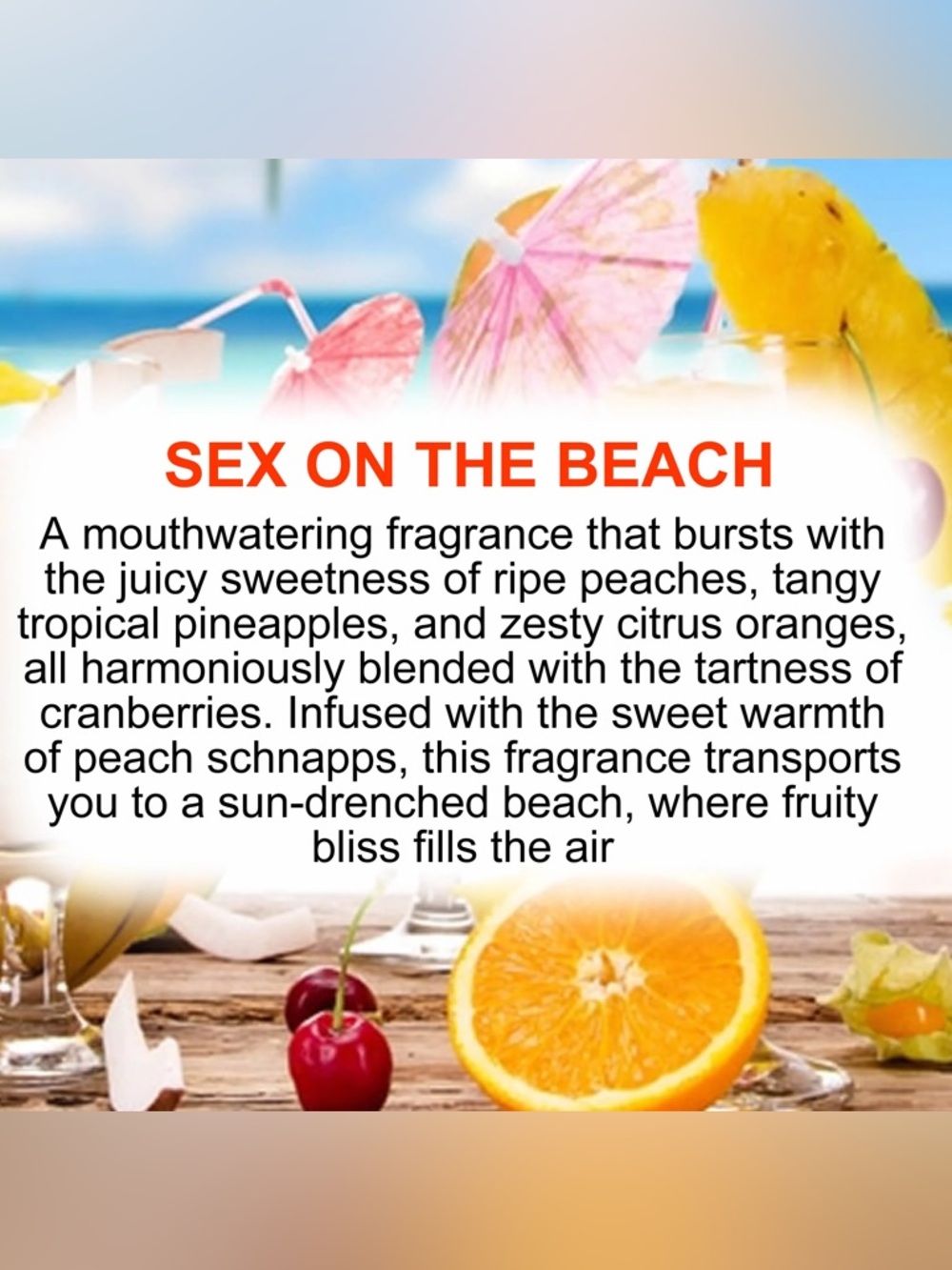 🏖️🍑 Sex On The Beach Scented Freshies 🍑🏖️
